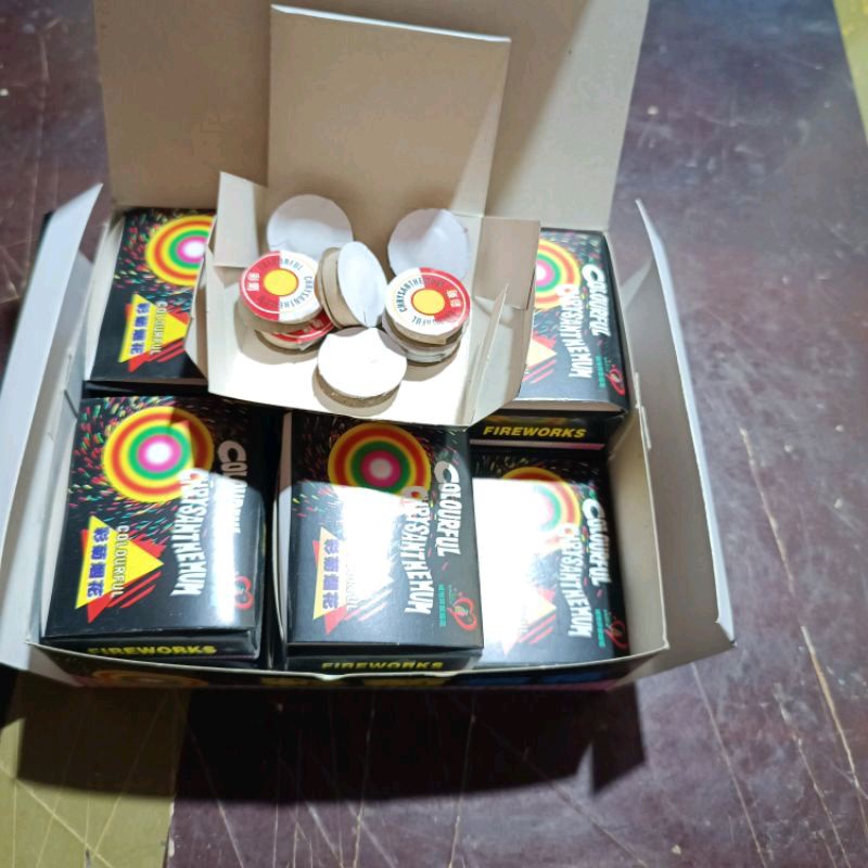 hộp 96 viên xoay sáng [ đồ chơi tết ]