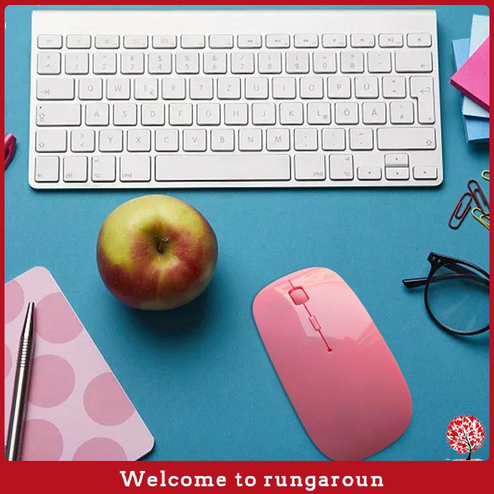 Chuột không dây siêu mỏng 2.4G có thể sạc lại tiện dụng RUN20