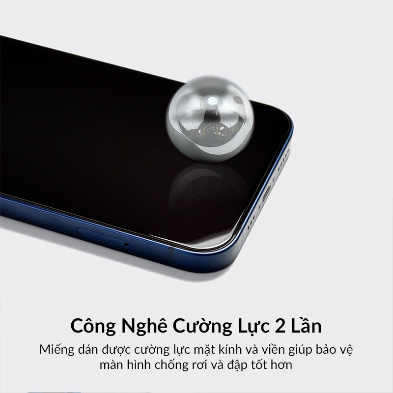 Kính Cường Lực iPhone HODA 0.33mm Cho iPhone 11 Series,Trong Suốt,  Độ Cứng 9H, Cong 2.5D, Full Màn Hình, Chống Trầy Tốt