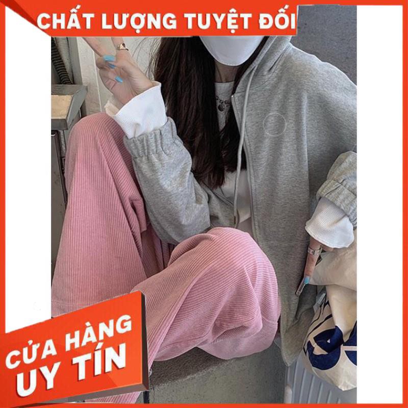 [ảnh thật] Quần culottes Nhung Gân ống rộng phong cách ulzang- bảng màu shop tự chụp | BigBuy360 - bigbuy360.vn