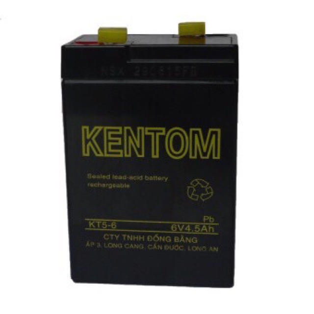 Bình ắc quy khô Kentom BAQ - 6V 4 . 5Ah