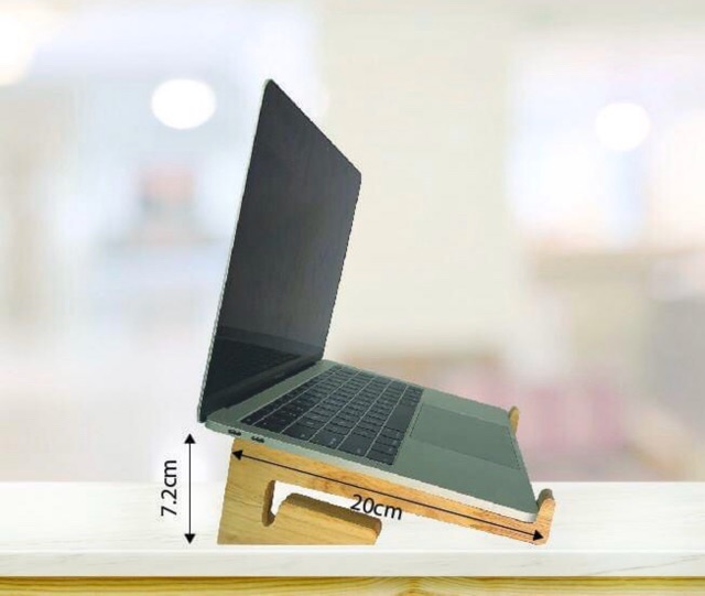 Kệ laptop, Giá đỡ laptop Size 1 bằng gỗ tự nhiên tiện dụng, bền đẹp