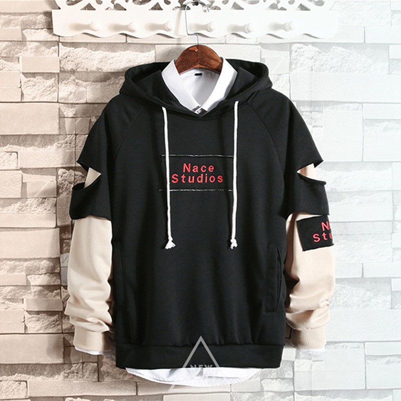 European and American style long-sleeve hoodie for men