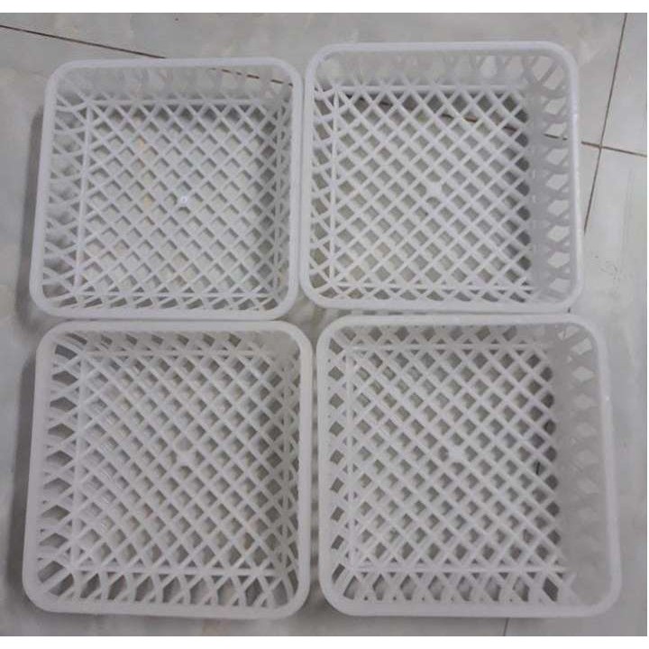 Doremiu- Rổ đẻ chim bồ câu Vuông Kích thước 20x20cm bằng nhựa siêu bền