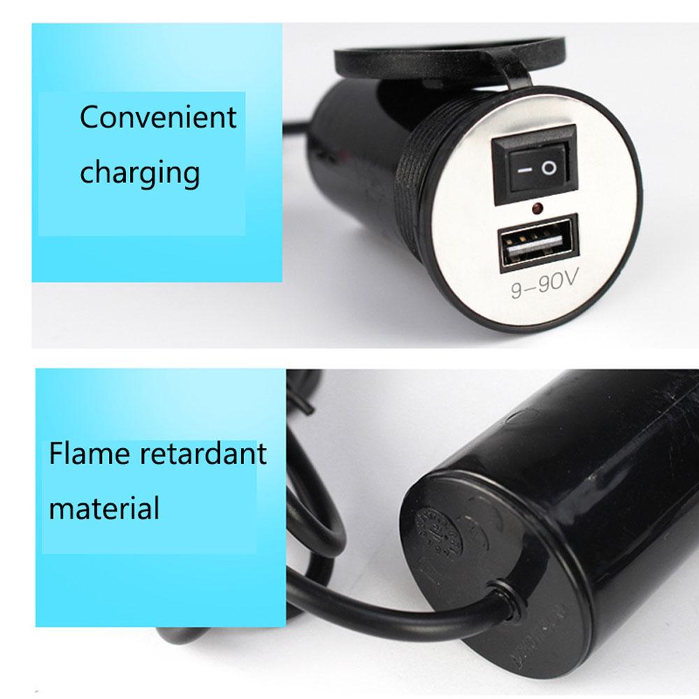 Bộ Sạc Điện Thoại Gắn Tay Lái Xe Máy 12V Kèm Cổng USB Tiện Dụng