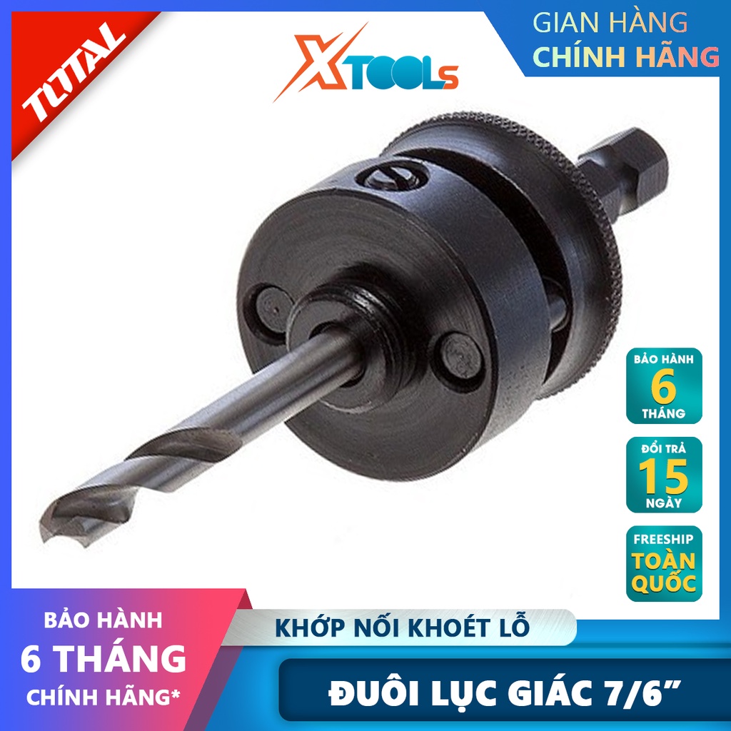 Khớp nối của khoét lỗ TOTAL TAC4202 | khớp nối cốt 7/16'' (11mm) độ dài mũi 2-15/16'' (75mm) [CHÍNH HÃNG] [XTOOLs]
