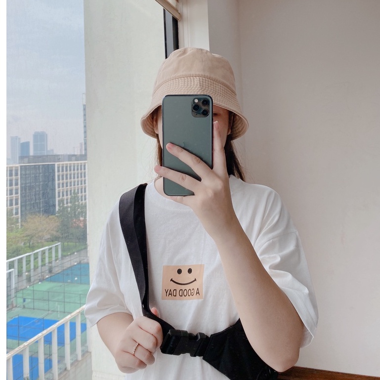 Áo Thun 3158 Mặt Cười Good PEONYB Nữ [FREESHIP]  Phông form rộng tay lỡ in hình vintage phong cách hàn quốc Ulzzang