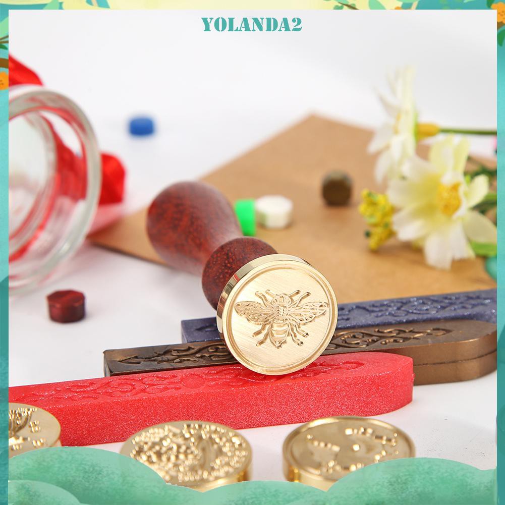 Đầu Con Dấu Bằng Đồng Mạ Vàng Kiểu Dáng Retro Độc Đáo