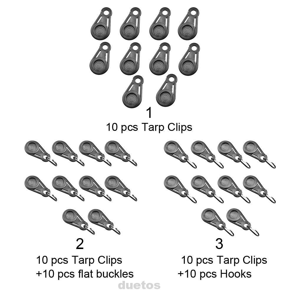 Set 10 Kẹp Mái Che Dễ Dàng Lắp Đặt Cho Cắm Trại Ngoài Trời