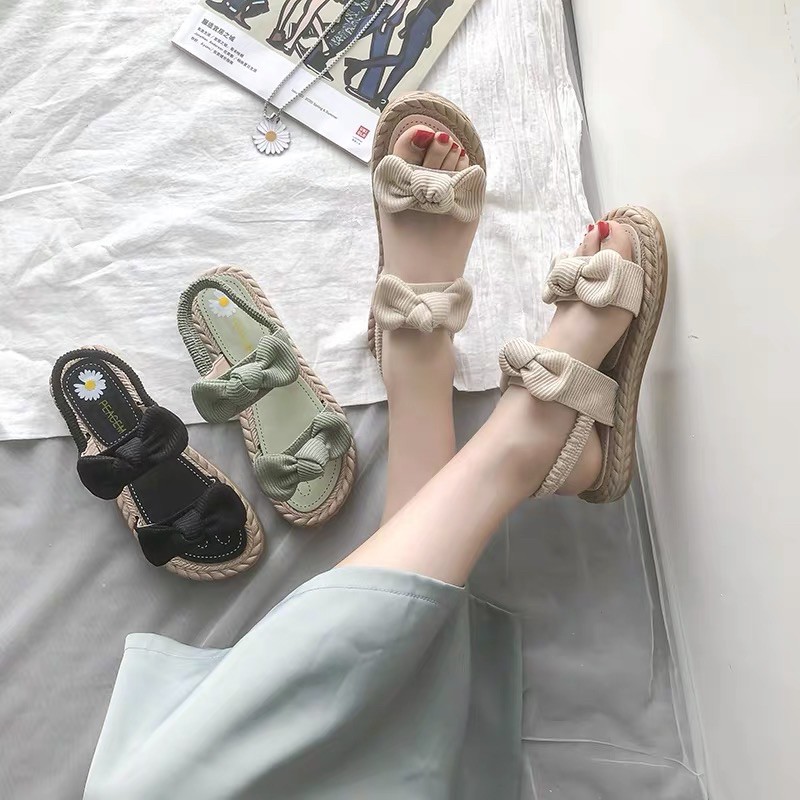 Sandal nơ vải size 35 - 40