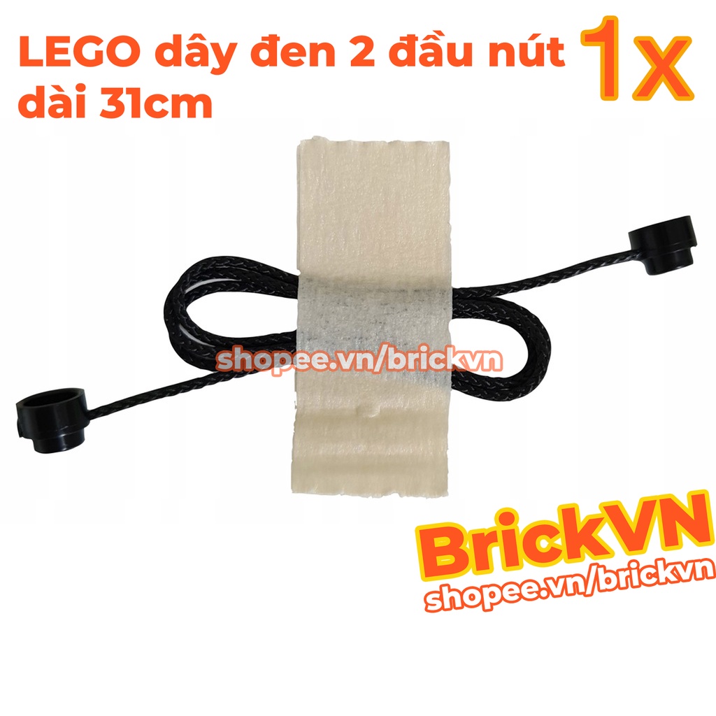 LEGO Dây Đen Với 2 Đầu Nút 41L Dài 31cm  ID 6096957 14224