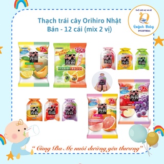 Thạch trái cây Orihiro gói 12 viên , gói 6 viên