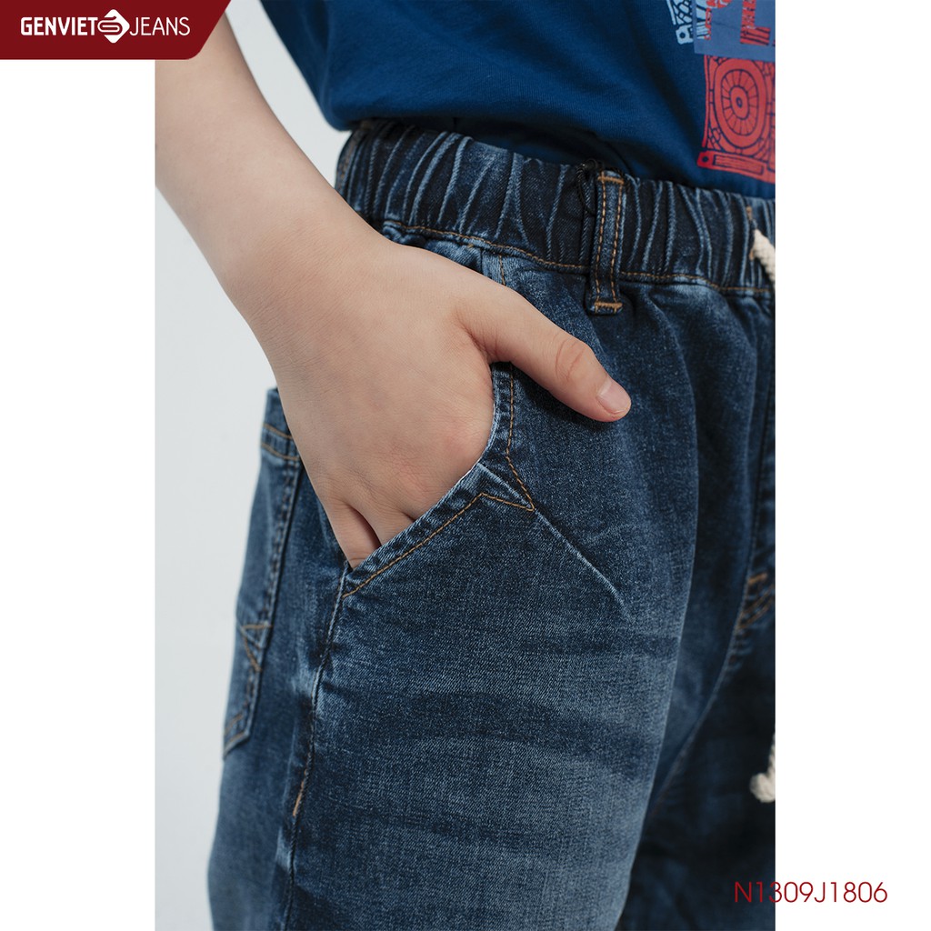 Quần Ngố Jeans Kid Thời Trang Bé Trai GENVIET N1309J1806