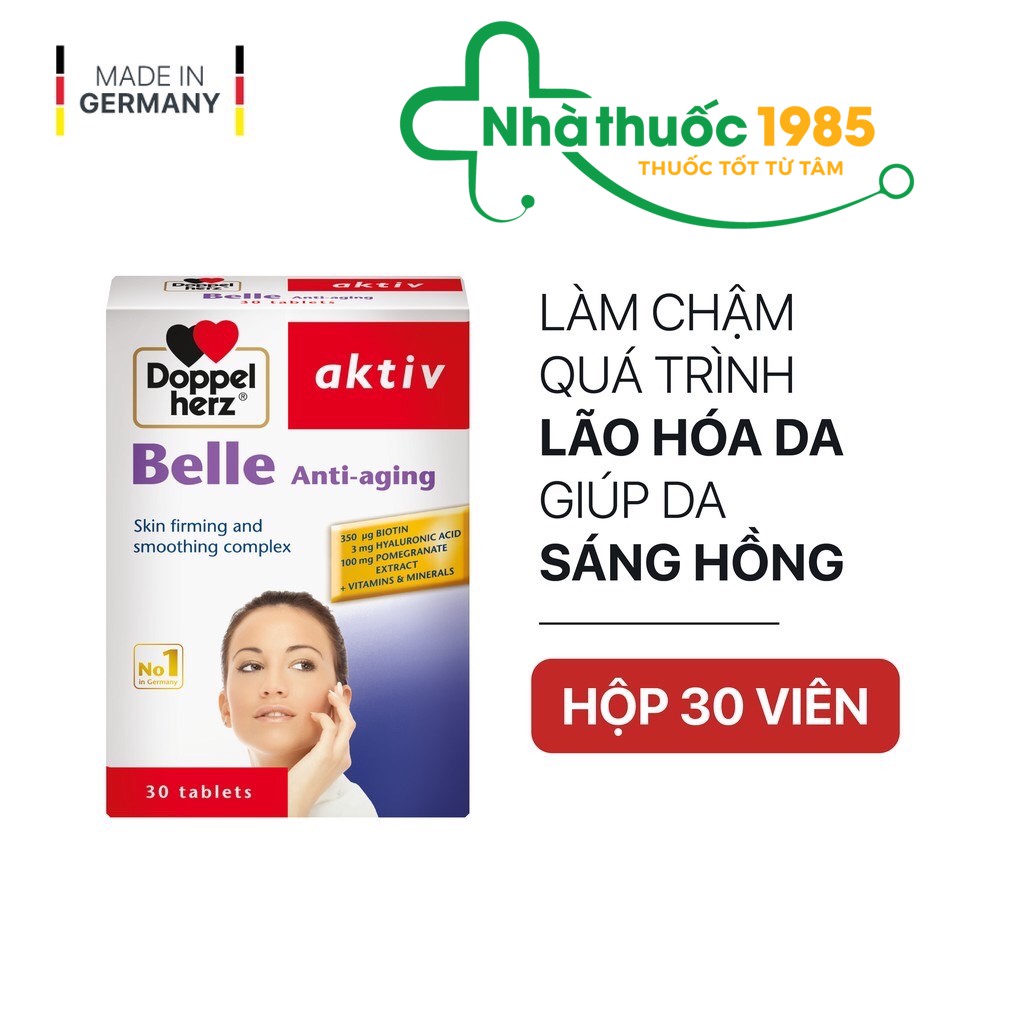 Viên uống làm chậm quá trình lão hoá da Doppelherz Aktiv Belle Anti Aging