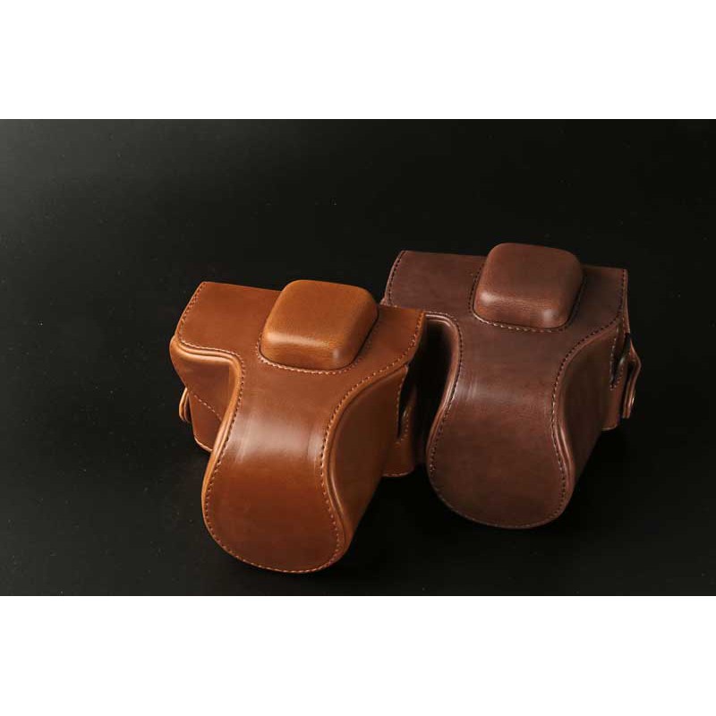 Túi đựng máy ảnh bằng da PU cho Olympus EPL7 EPL8 có dây đeo