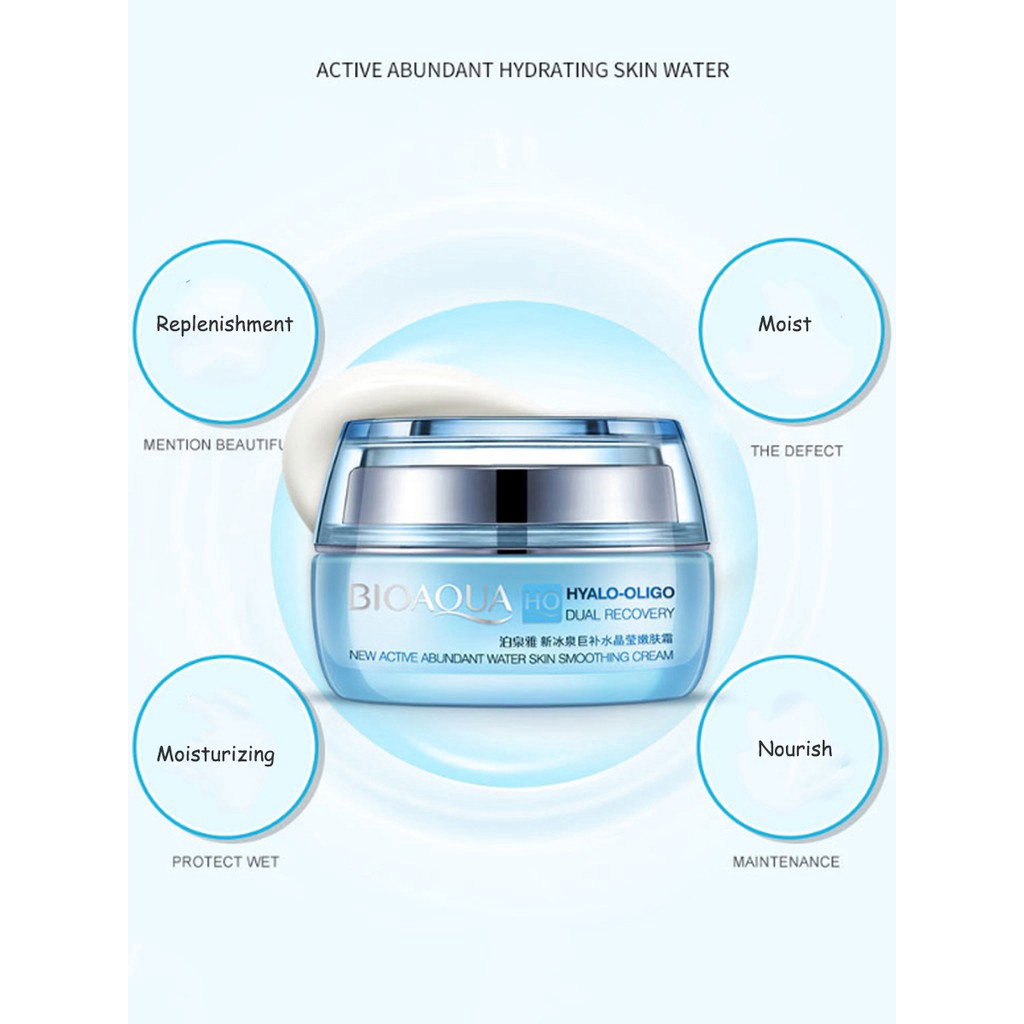 BIOAQUA Watery Smoothing Face Cream Moisturizer Anti-Aging Facial Cream Care【100% Authentic】50g | BigBuy360 - bigbuy360.vn