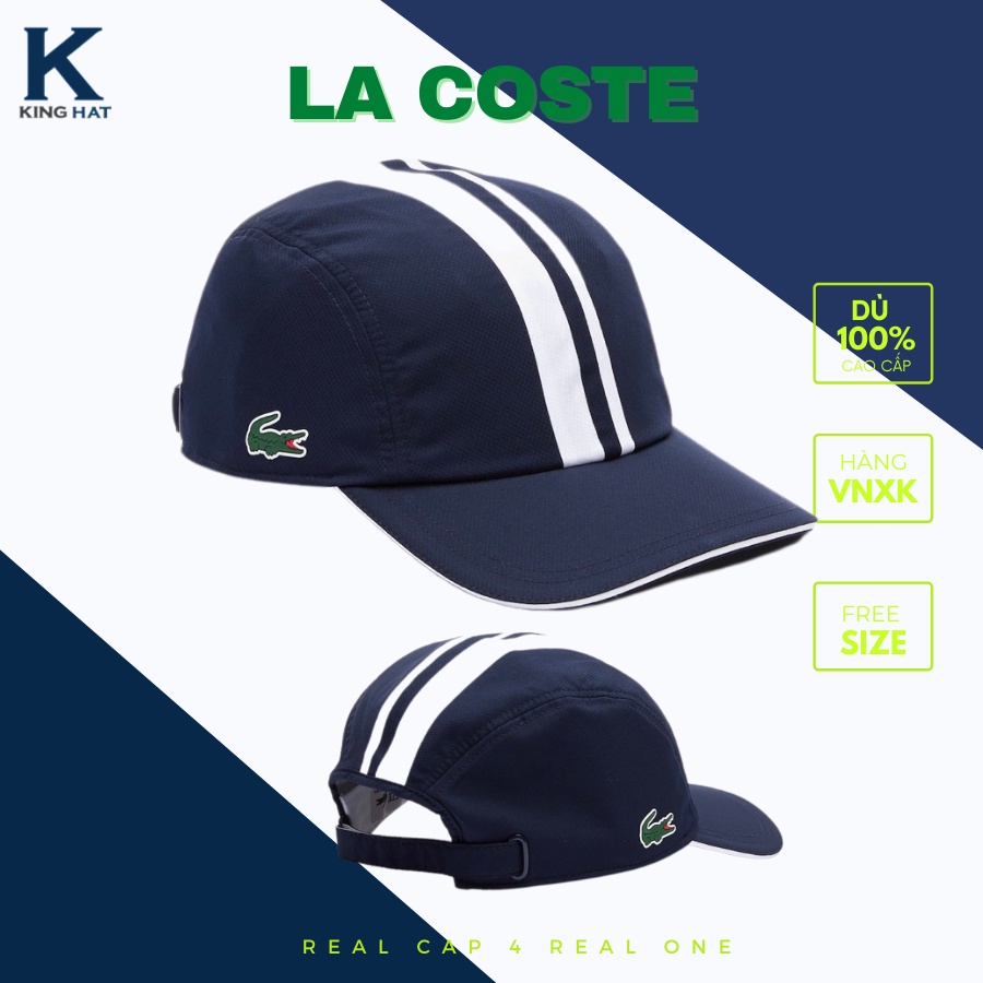 Nón lưỡi trai LA COST Men’s SPORT Light Ergonomic đầy đủ tem  tag, Logo Silicon ép ,chất dù phom mềm