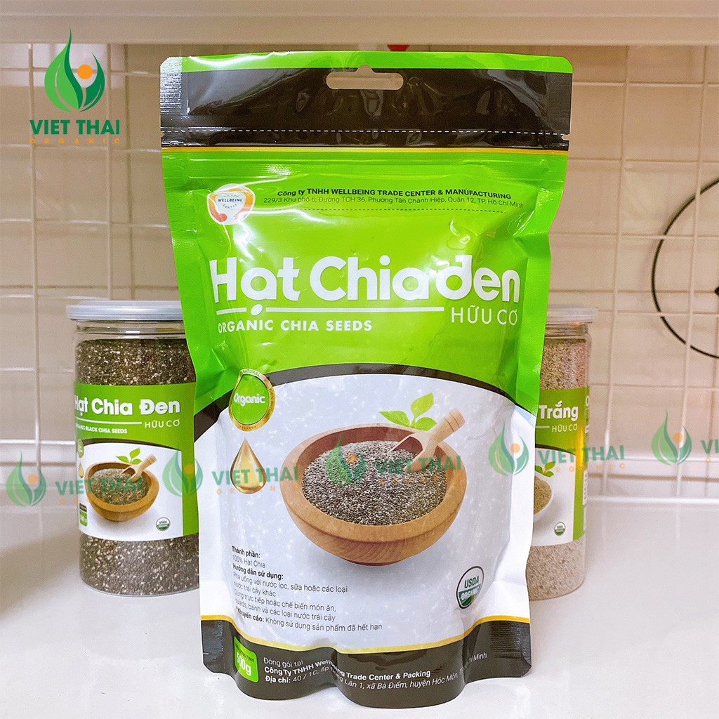 Hạt chia hữu cơ [ FREESHIP ] Hạt chia đen Bolivia ( Gói 500gr )