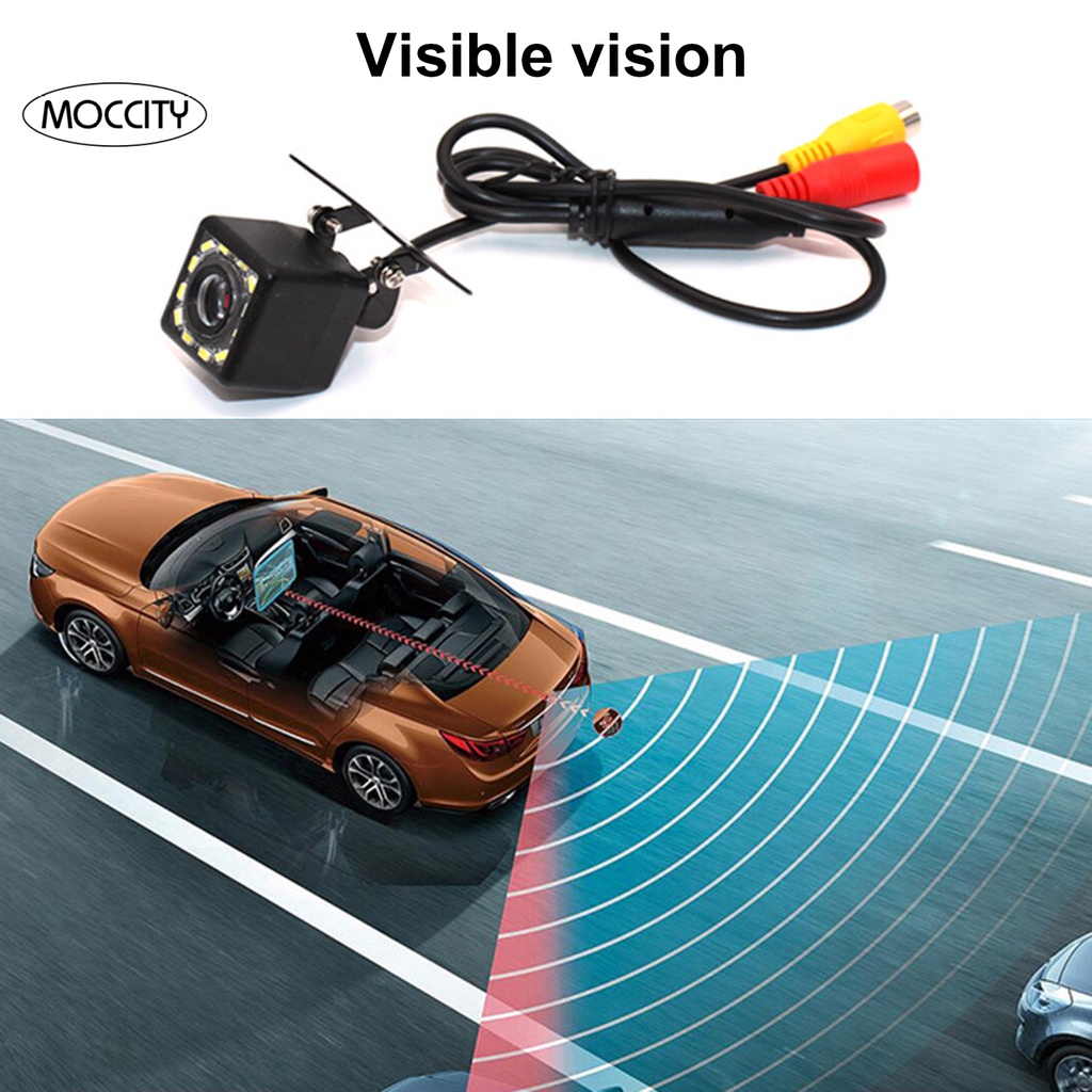 Camera lùi xe 12 bóng đèn LED chống nước có thể điều chỉnh góc rộng dành cho xe hơi | BigBuy360 - bigbuy360.vn