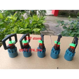 (Siêu sale ) 5 bộ đầu béc quay 360 độ tưới nước cho rau xanh tưới mái làm mát