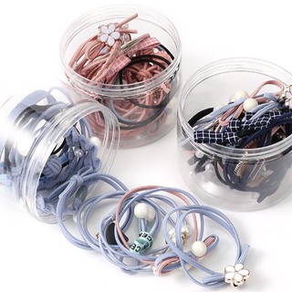 Hộp 12 sợi thun cột tóc Kiểu Hàn Quốc
