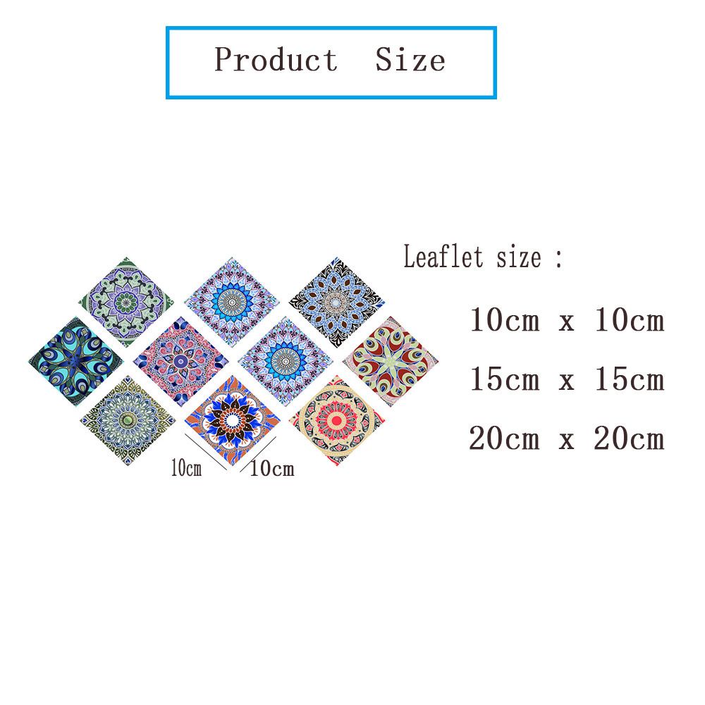 Bộ 10 Miếng Dán Trang Trí Tường Giả Gạch Chống Thấm Nước