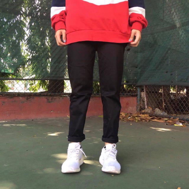 Quần kaki basic pants đen