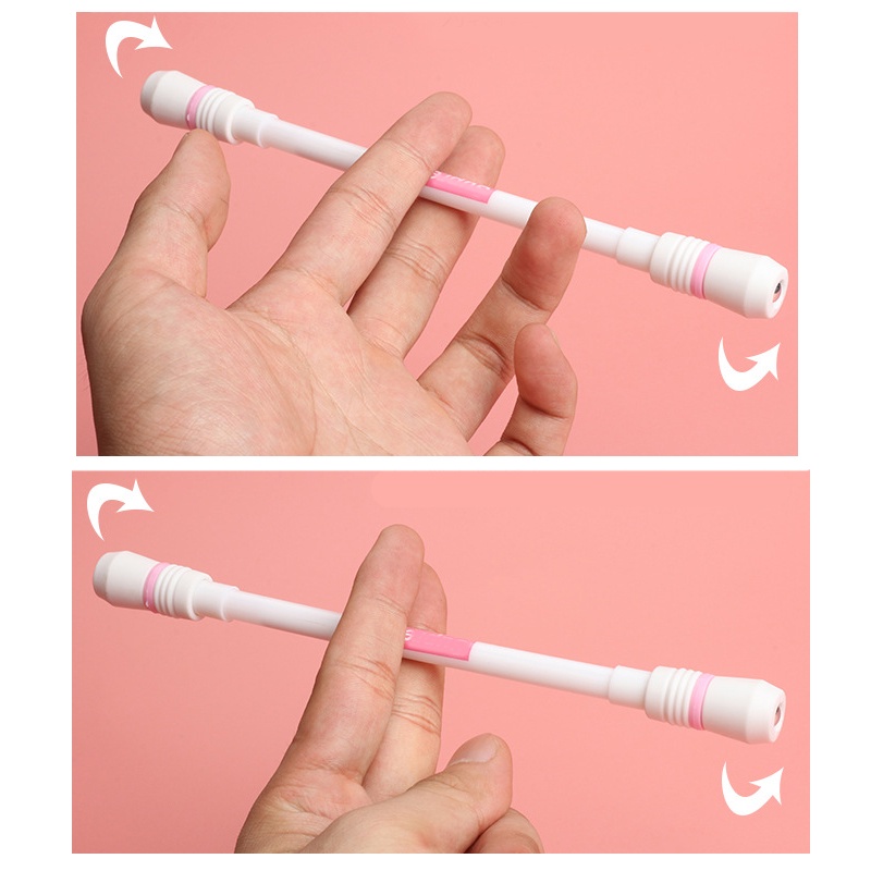 Bút Mực Gel Ngòi 0.5mm Xoay Được Kiểu Dáng Xinh Xắn Dành Cho Học Sinh
