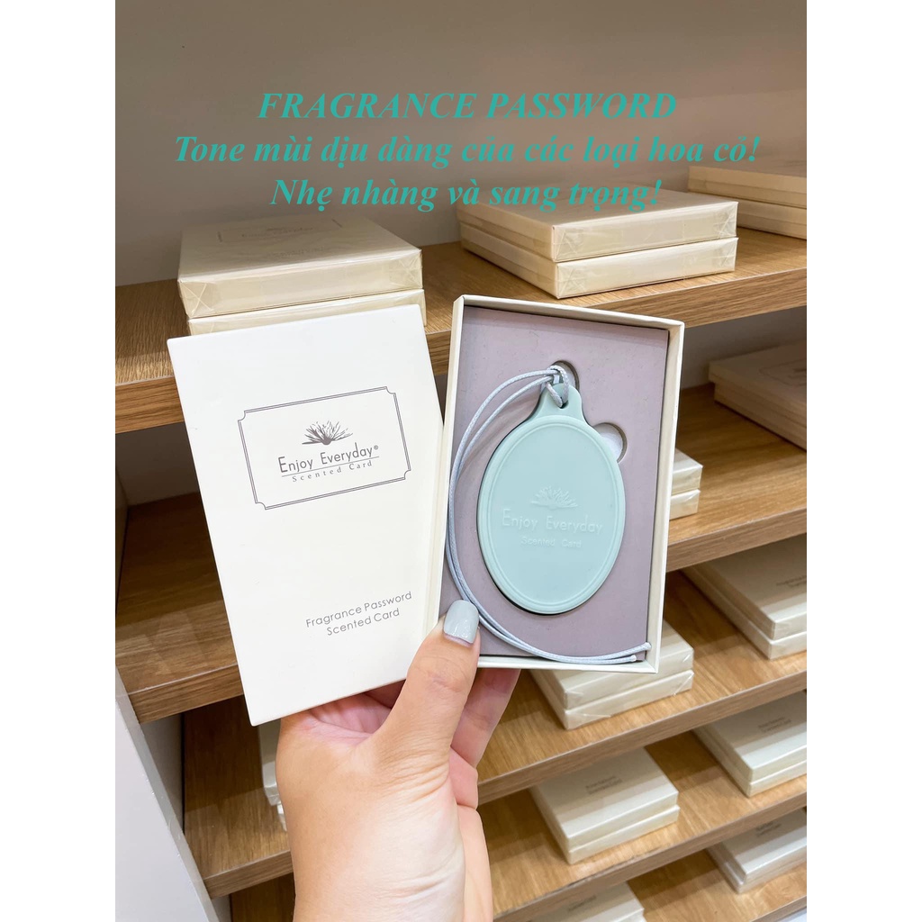 [HÀNG CHÍNH HÃNG] Nước Hoa Sáp Thơm Enjoy Everyday Scented Card Treo Tủ Quần Áo, Balo, Túi Xách, Phòng Ngủ, Ô Tô,..