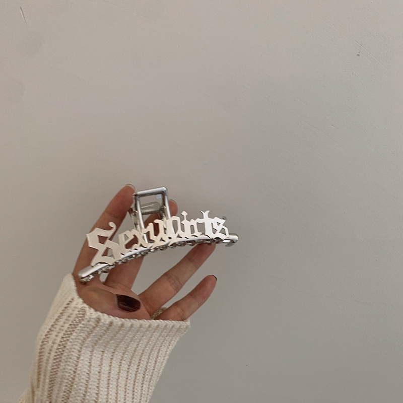 Kẹp Tóc Hình Cá Mập Màu Bạc 19A1264 Thời Trang Hàn Quốc Độc Đáo