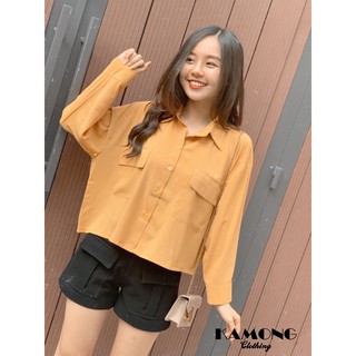 [HÌNH THẬT]ÁO SƠMI TÚI HỘP OVERSIZE