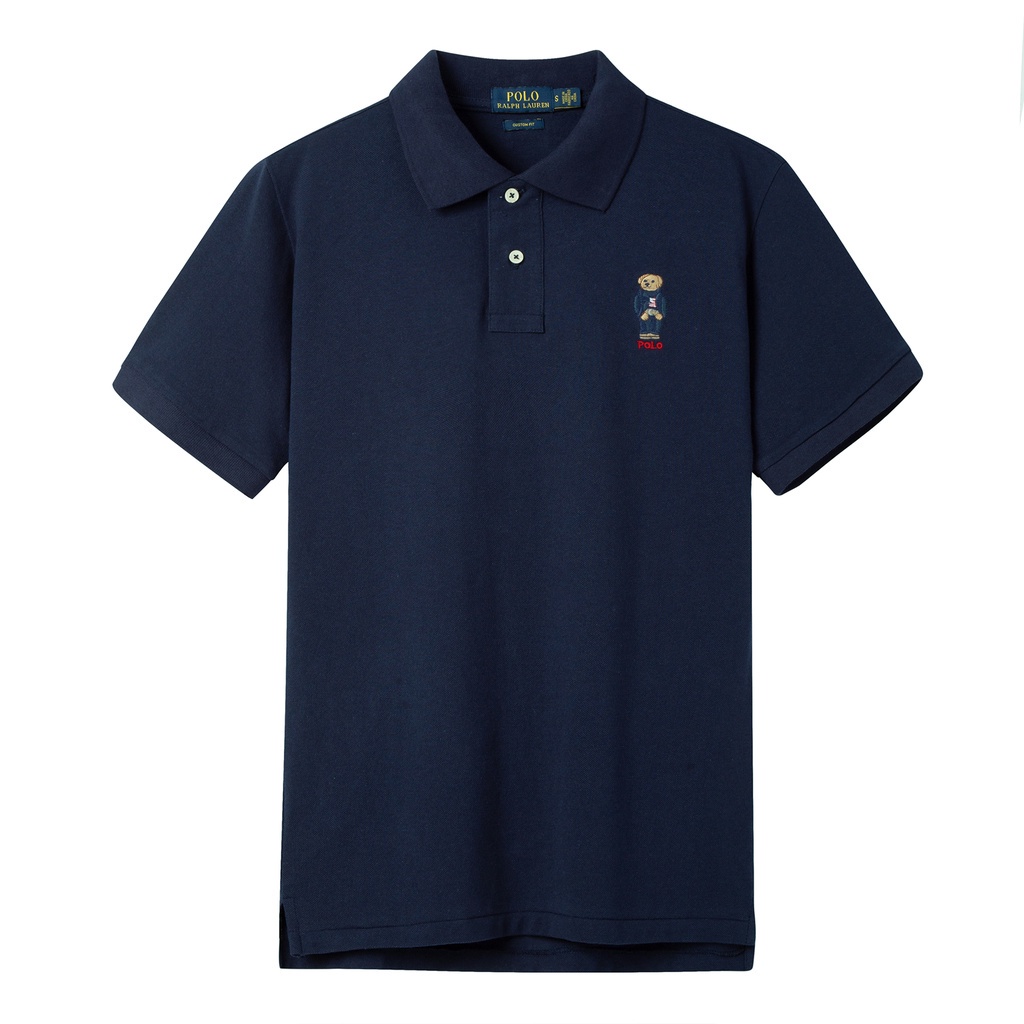 RALPH LAUREN Áo Thun Polo Ngắn Tay Thêu Hình Gấu Thời Trang Chất Lượng Cao Dành Cho Nam 2023