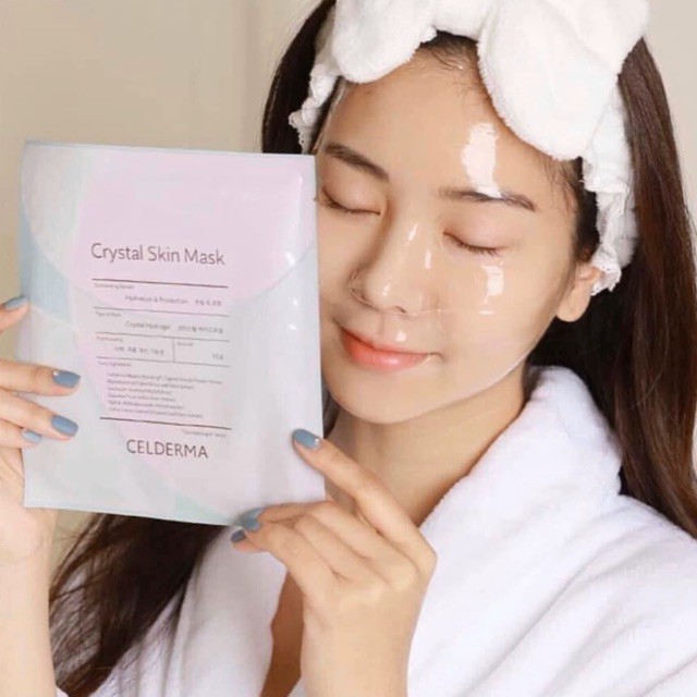 (Nguyên hộp) Mặt nạ thạch anh Celderma Crystal Skin Mask (23gx10)
