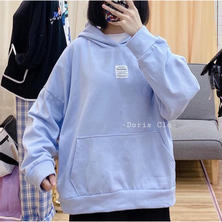 Áo khoắc Hoodie chữ giữa ngực có mũ - Tặng giấy thơm - A10