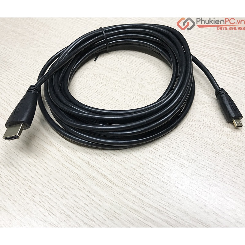 Dây Micro HDMI sang HDMI 0.5M 1M 1.8M 3M 5M dùng cho camera, laptop, máy quay phim