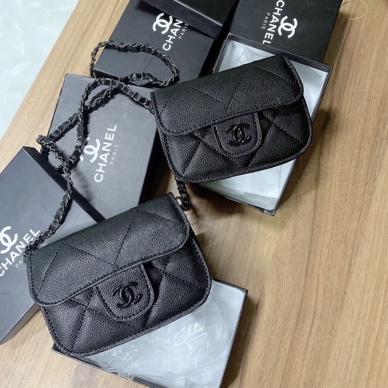 Túi xách chanel mini fullbox màu đen size 15