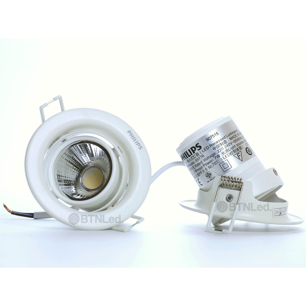 Bộ đèn LED PHILIPS Âm Trần Chiếu Điểm Pomeron  -  - Thay đổi góc chiếu linh hoạt theo 2 trục