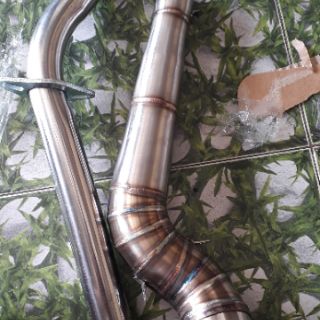 Cổ pô 2 khúc inox 304