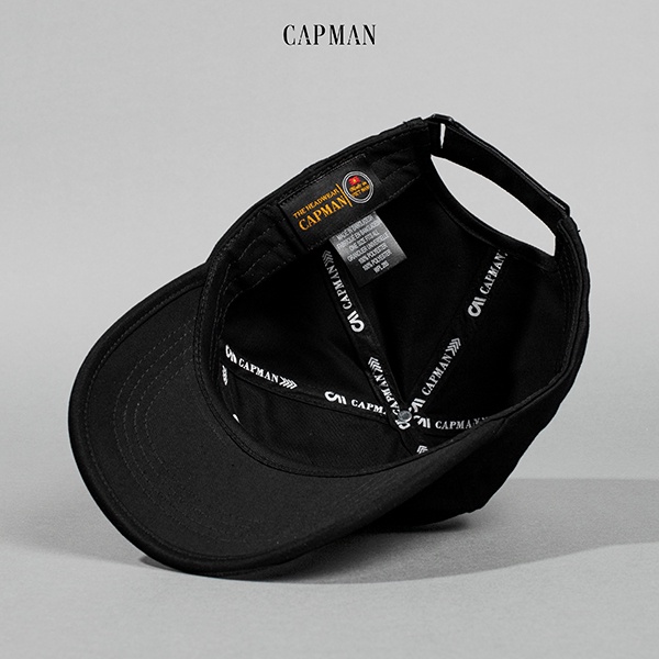 Mũ lưỡi trai chính hãng CAPMAN phom dáng thể thao ôm đầu vải kaki cotton CM18
