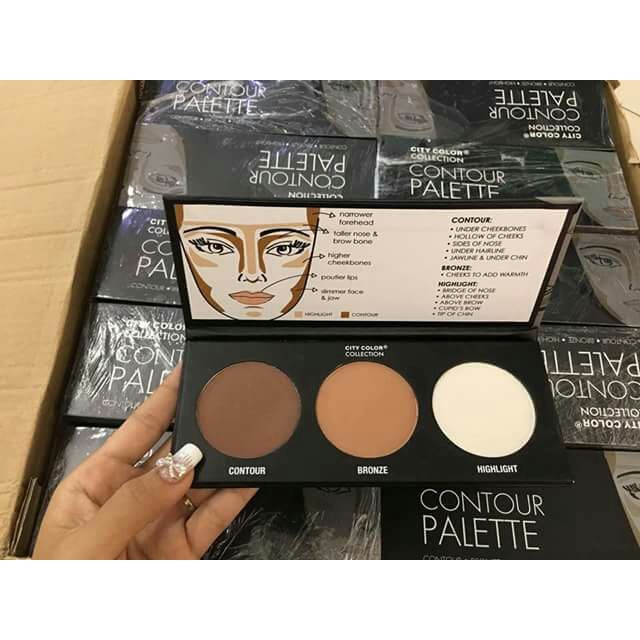 Phấn tạo khối 3 ô City Color Contour Effects Palette | BigBuy360 - bigbuy360.vn
