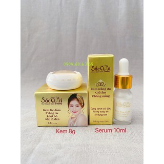 Combo Kem SẮC TIÊN 8g Lao Hóa Loại Bo Sắc Tô Đen