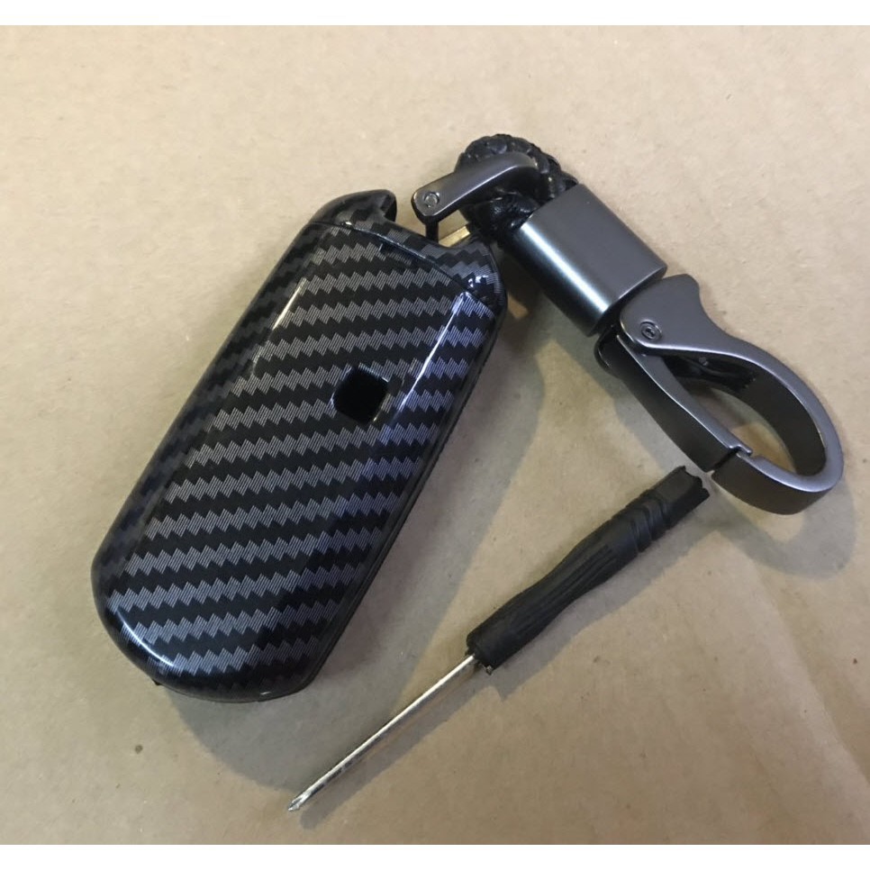 Ốp Chìa Khóa Carbon Xe Mazda 3, Cx-5, Mazda 6, CX-8, Mazda 2, Kèm móc khóa MCB
