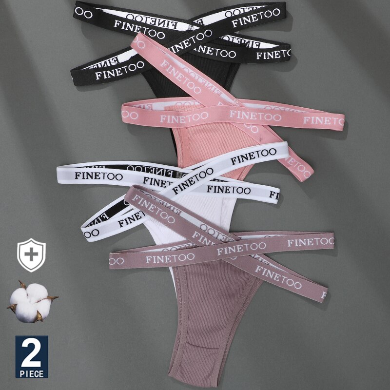 Set 2 Quần Lót Cotton Đan Dây Quyến Rũ Dành Cho Nữ | BigBuy360 - bigbuy360.vn