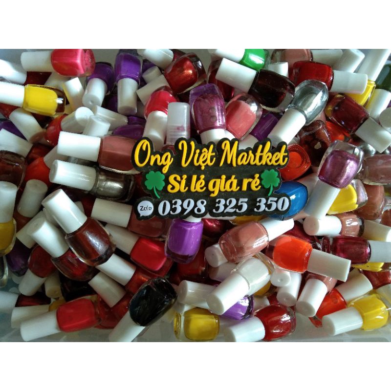 Sỉ 10 lọ sơn móng tay size nhỏ mix màu