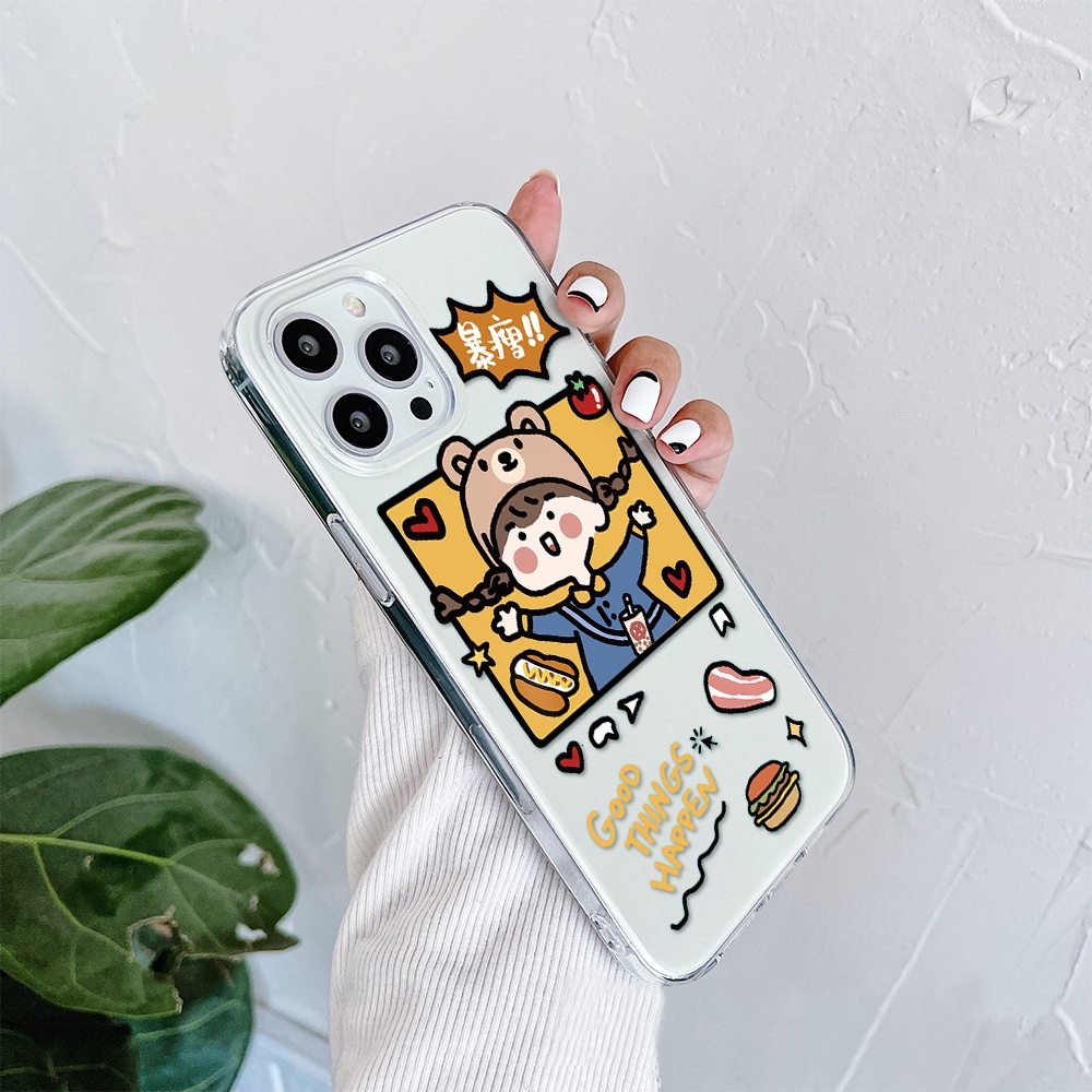 Ốp Điện Thoại Tpu Mềm In Chữ Try to make money and get rich Cho iPhone 11 12 13 pro max XS X XR XSMax 7 8 6 6s plus 5 4 SE 2020