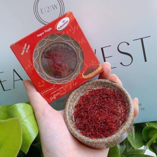 (Top 1) Nhuỵ hoa nghệ tây/ Saffron Bahraman/ Hộp thiếc tròn 1g | BigBuy360 - bigbuy360.vn