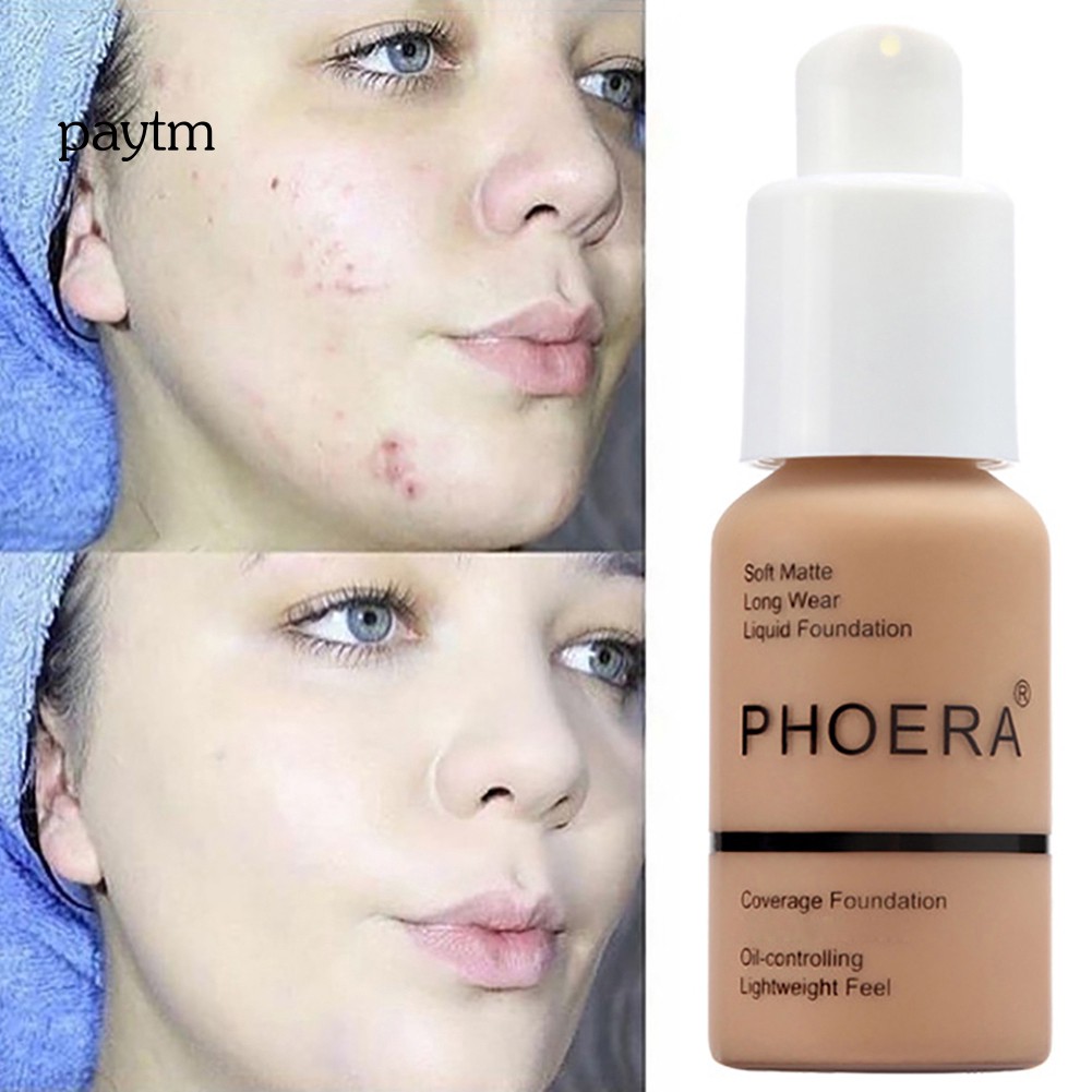 [Hàng mới về] Kem nền kết cấu lì che khuyết điểm chống thấm nước và kiềm dầu trên da