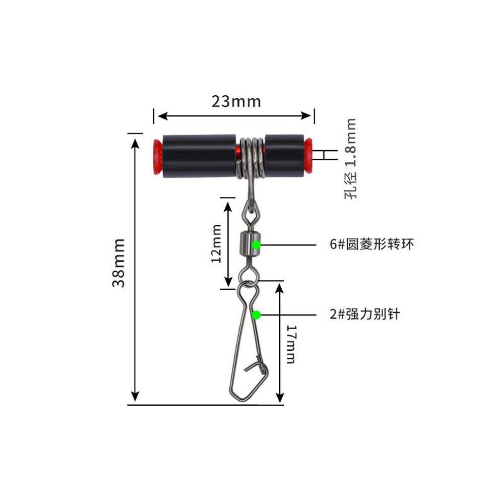 Phụ Kiện Móc Câu Cá Màu Đen Chống Rối Tiện Dụng