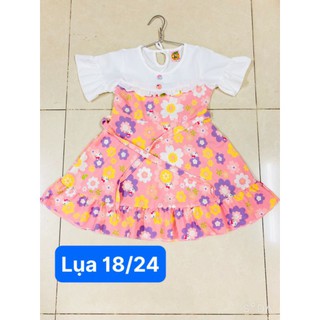 đầm lụa cho bé gái mẫu tự chọn
