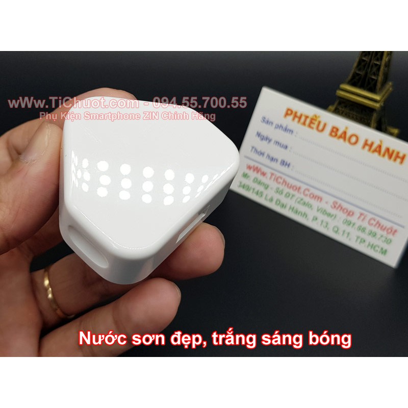Sạc iP 5W Chân Cắm 3 Chấu chuẩn UK/ Singapore Chính Hãng